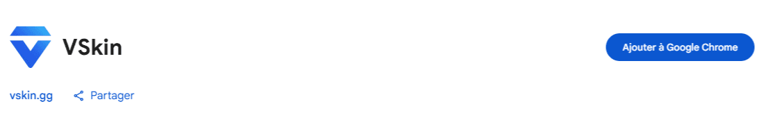 Add VSkin to Chrome from the Chrome Web Store